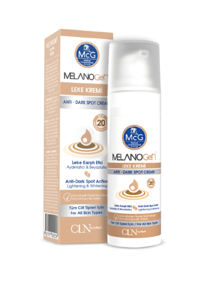 Melanogen Crema contro le macchie scure , trattamento del melasma senza irritazione, protezione solare con 20 SPF, attenua il tono non uniforme della pelle, risultati immediati per tutti i tipi di pelle