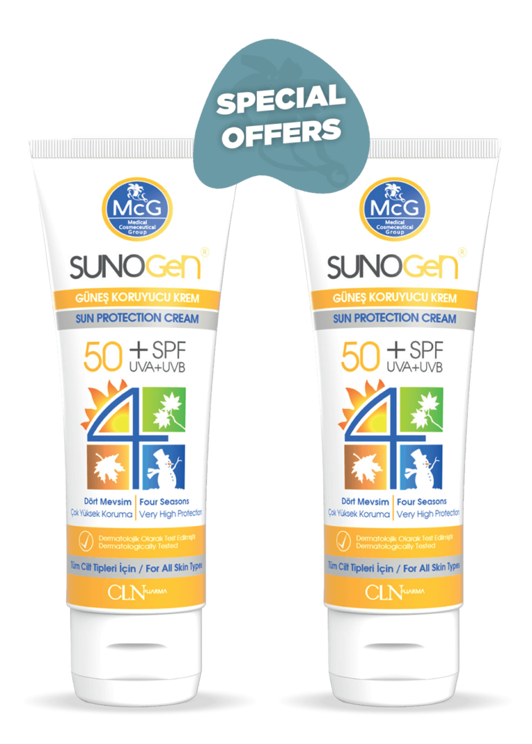 Sunogen 50 SPF+ Sunscreen Cream x 2 Pack McG Cosmetics